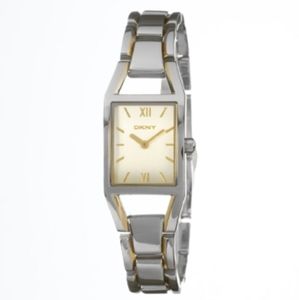 DKNY Two Tone Stainless Steel Bracelet Watch NY-3314 6.5"